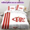 Flamengo Football Soccer Pattern Bedding,Quilt Set Quilt Cover Pillowcase Home Birthday Gift (1*duvet Cover+2*pillowcase,without Core)