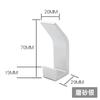 Invisible No Drilling Required Row Hooks Nail-Free Adhesive Wall-Mounted Hooks Black Double Row Clothes Hooks 5pcs