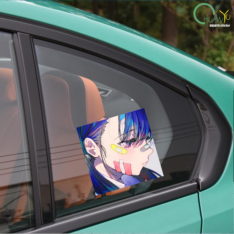 Fun Anime Creative Avatar Sticker Car Sticker Car Window Motorcycle Bumper Reflective Anti water Car Sticker