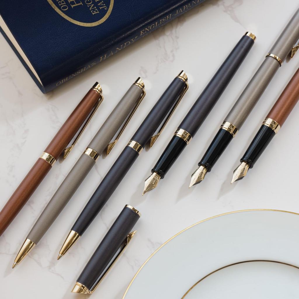 WATERMAN Metropolitan Essential Copper Red GT Ballpoint Fine Gift Premium Official Product Number 2217938 Pen, Nib, Oil-Based, Boxed, Quality, Import,