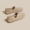 Shoes for Women Round Toe Slip-on Spring and Autumn Woman Flats Stylish Y2k with Discount Korean Style Sale Wholesale Chic Point