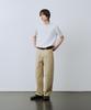 LEIRE Curved Cotton Chino Pants [Beige]