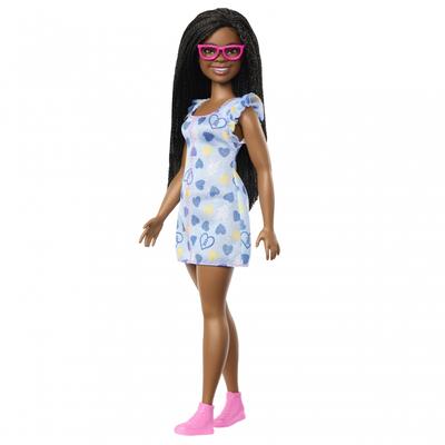 [Exclusivo da Amazon.co.jp] Barbie Barbie Fashionista Coração Mini Vestido Dress Up DollHouse Barbie Boneca Idades 3 e Acima Azul HYK14