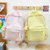 Schoolbag Korean version ins Mori literary and artistic style college student class backpack sweet Harajuku plaid girl travel backpack