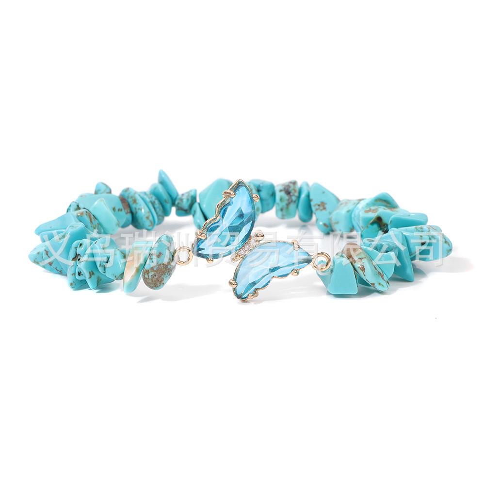 JYL TS Bracelet Women s  Turquoise Accents Promotes Healing And Emotional Calm FD11032-19CM темный лавы
