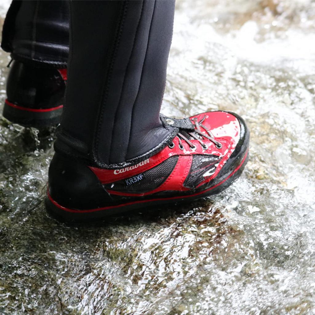 Caravan KR 3XF 220 Red Shoes for River Climbing and Headwater Size Cm Fishing, 24.5