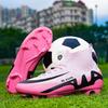 Fashion Pink Soccer Boots Men Professional Lightweight Sock Men's Football Shoe Outdoor Non-slip Original Football Boot Sneakers
