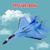 RC Airplane with LED Light Model Aircrafts EPP Foam Fighter Rechargeable Anti-collision Silicone Heads Gliding Airplane