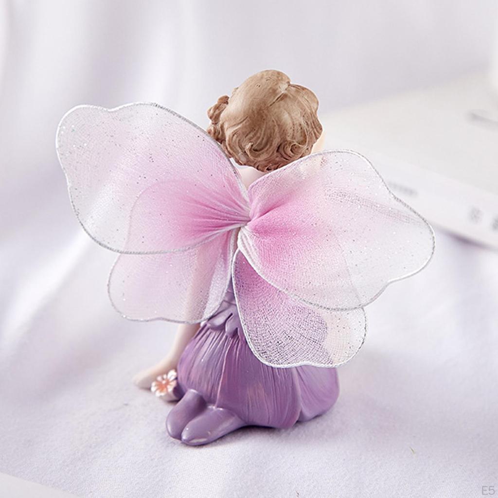 Statue, Birthday Gifts Decorative Elf Girls Handmade resin material art Ornaments, for Home Tabletop