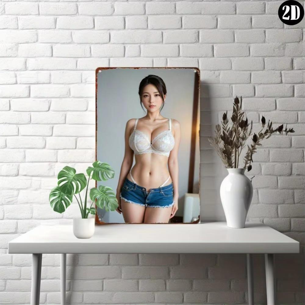 Anime Metal Wall Art Vintage Aluminum Sign Home Decor Gift 20x30cm