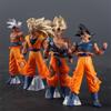 4pcs/set Son Goku Figure Super Saiyan Goku Action Figures Pvc Statue Collection Model Toys Gifts