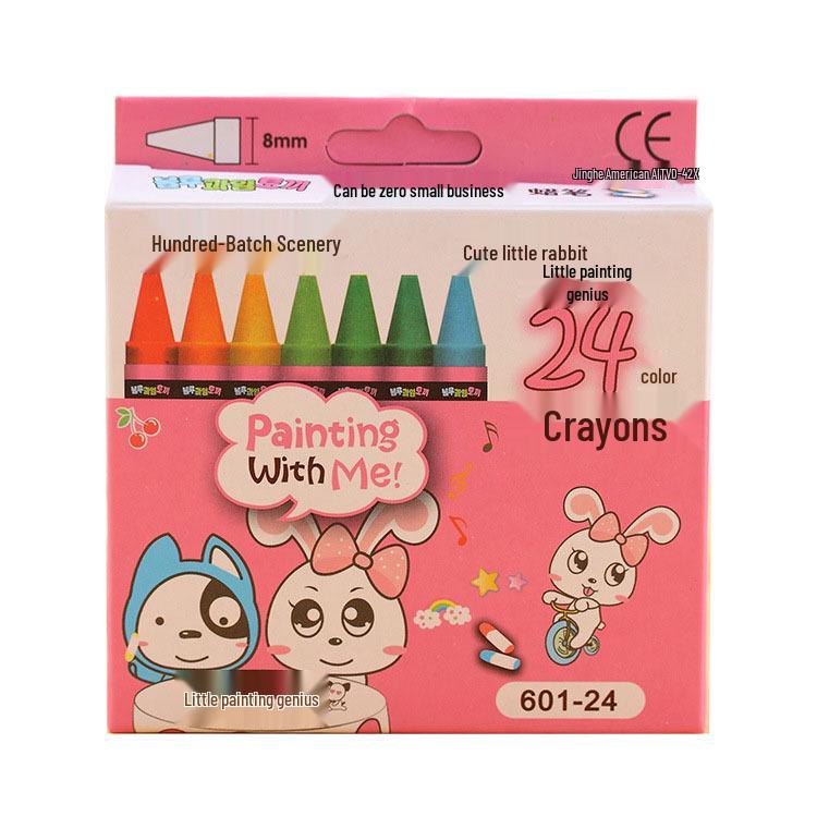 Creative Crayons & Paintbrush Set for Elementary Students - Art Supplies & Doodling Pens