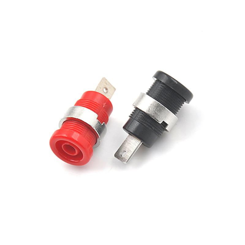 10Pcs Banana 4Mm Female Jack Socket Panel Mount Binding Post Connector