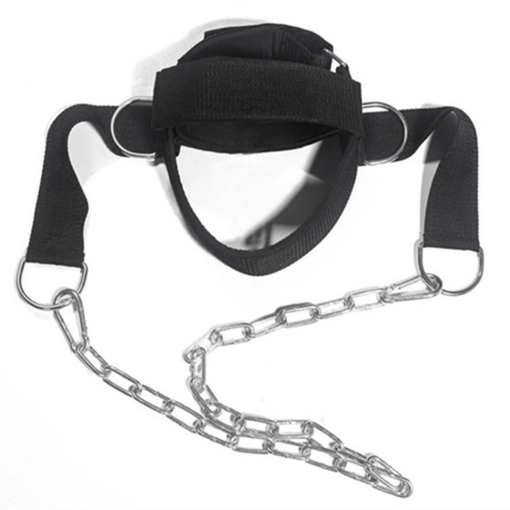 Multifunctional Head Neck Trainer Band Adjustable Weight Lifting Belt Head Neck Harness  Athlete