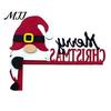 Decorazione Murale Natalizia da Interno, Segno Angolare in Legno per Porta di Natale, Ornamento Festivo a L da Appendere, Regalo per Festa in Casa, Babbo Natale Renna Pan di Zenzero