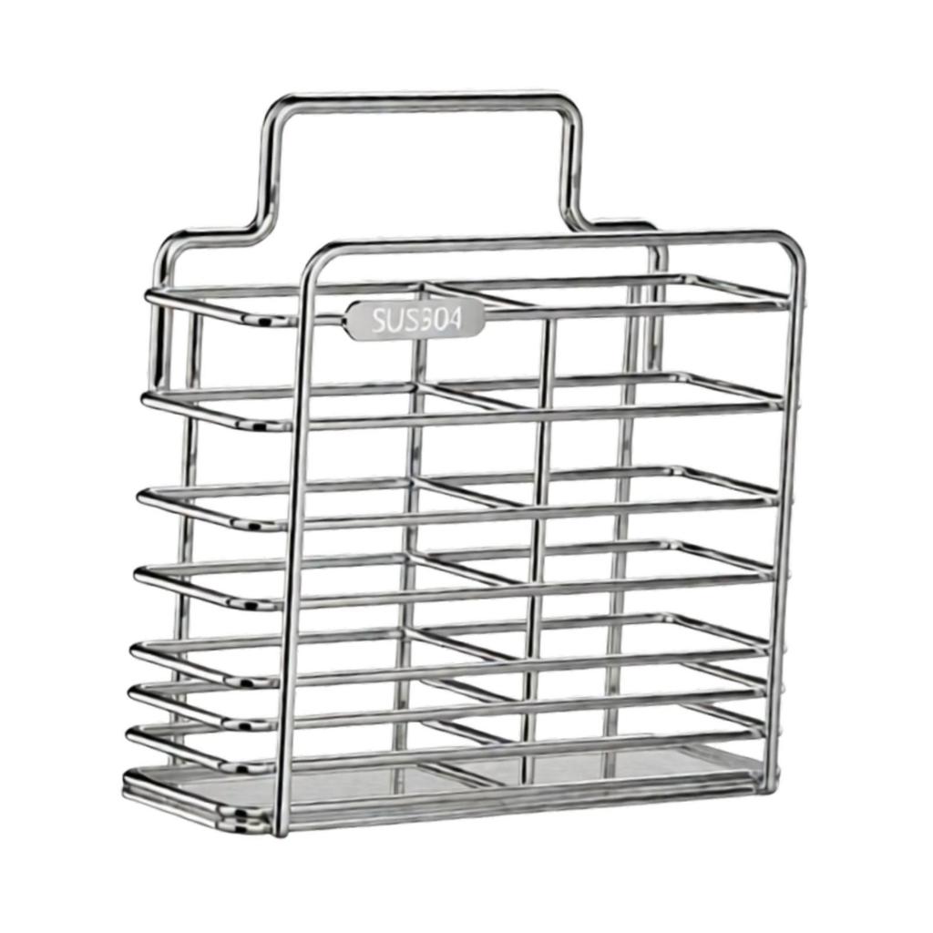 Chopsticks Holder Multifunctional Tabletop Wall Mounted Kitchen Utensils Holder Drying Rack with Drain Tray for Spoons Tableware