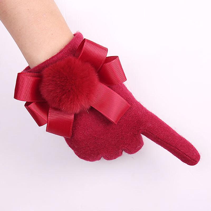 

Женские зимние перчатки из шерсти с сенсорным экраном для вождения One Size