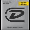 Bass Guitar String Set - DUNLOP - DBSBS40100M - Medium 40-100 - SB Steel - White