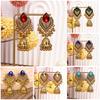 Retro Diamond-Encrusted Bells, Water Drop Ear Hooks, Light Luxury Bohemian Style Fashion Temperament Earrings