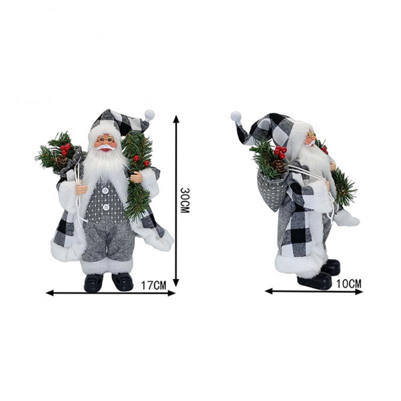 Standing Santa Claus Christmas Decorations Chef Santa Claus Doll Xmas New Year Gift Christmas Tree Decor Christmas Decorations