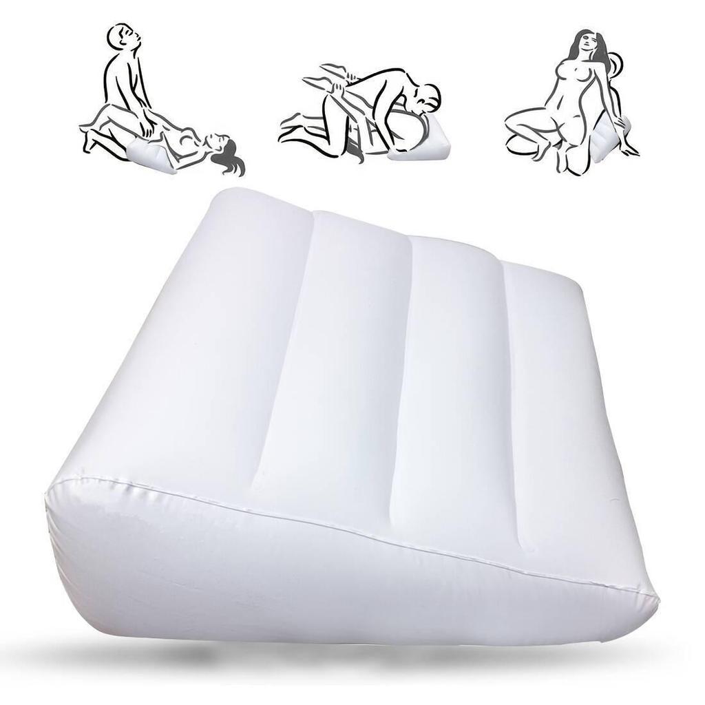 Inflatable Portable Lumbar Support Pillow - Wedge, Body Positioner & Leg Care for Travel and Camping