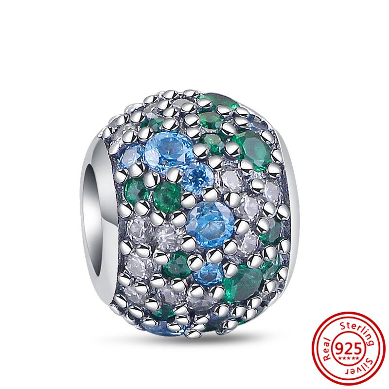 925 Prata Olhos Azuis Golfinho Baleia Peixe Tropical Colorido Paleta Charme Contas Fit Original Charms Pulseira Mulheres Jóias