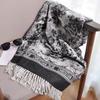 New Winter Plaid Cashmere Scarf Women Luxury Warm Shawls Poncho Tassel Thickened Men Unisex Neck Pashmina Scarf Rainbow Echarpe