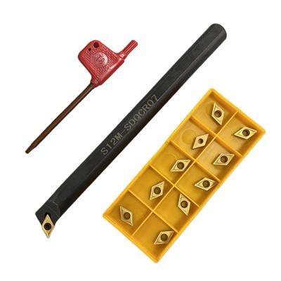 T8-Hartmetalleinsatz-Drehwerkzeug, universeller Aufnahmestecker DCMT070204