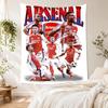 Arsenal Football Player Vintage Tapestry Handmade Look Perfect for Dorm Wall Living Room Studio Wall Multipurpose Boho Decor