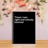 Humorous black grid notebook, the perfect mischief gift for friends and colleagues.