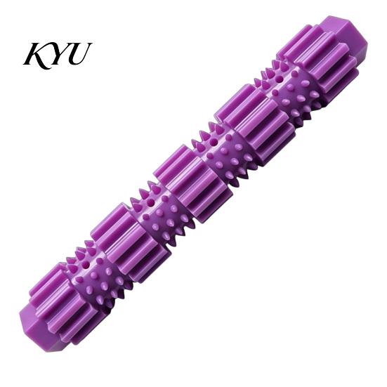 Dog Toys for Boredom And Anxiety Spiky Chew Stick, Indestructible Toy, Teeth Cleaning Safe Odorless Training Toy with Treat Dispensing Hole Aggressive