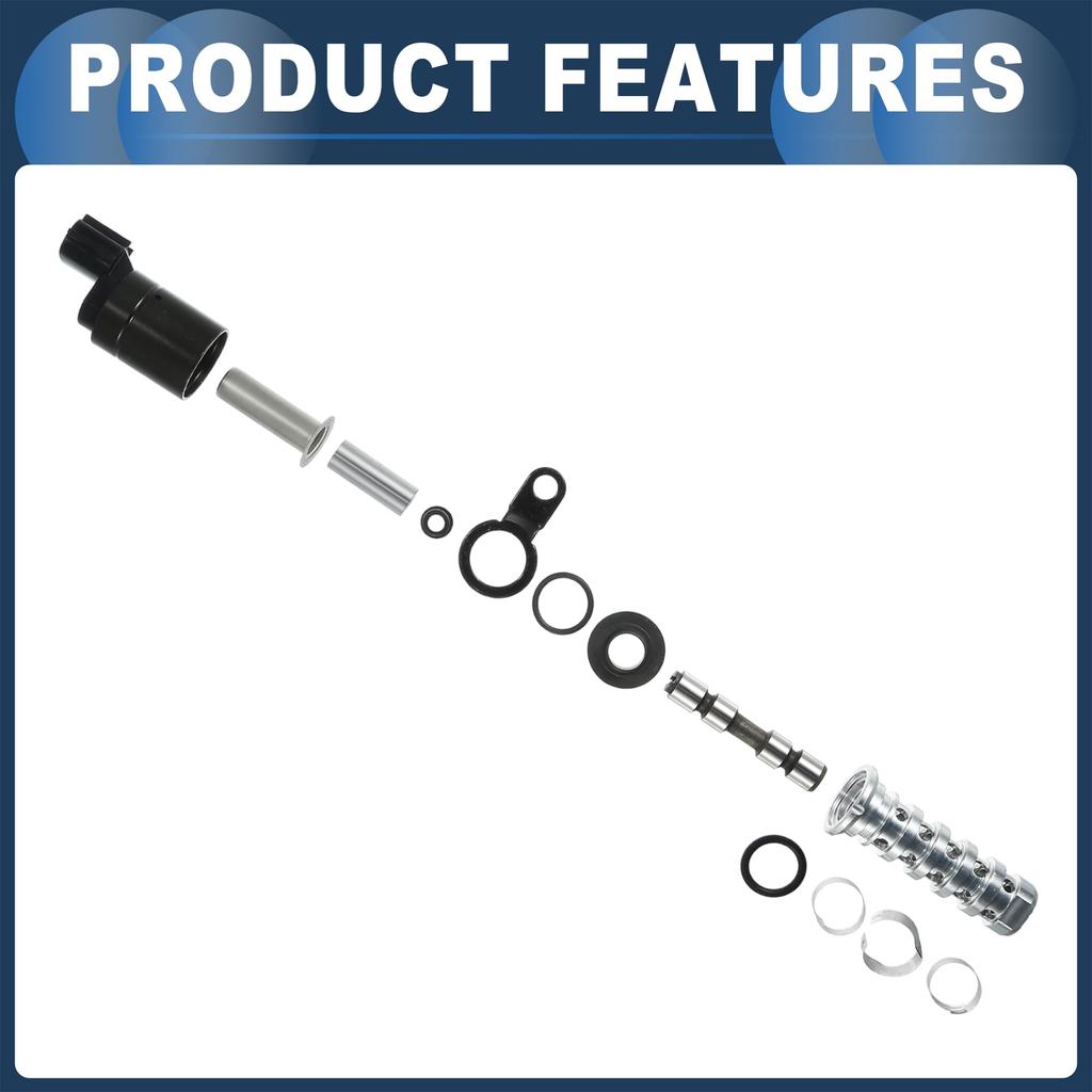 INFINAUTO Engine Variable Valve Timing VVT Solenoid for Toyota Prius C 2012-2019 Silver Tone 1 Pcs