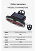 Solar-Powered Remote Bicycle Turn Signals & Horn - Waterproof Night Riding Taillight