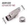 K7 GSXR 600 750 GSXR700 GSXR750 Motorcycle Exhaust Muffler Middle Link Pipe Tube Slip On For Suzuki GSX R600 R700 R750 K7 K8
