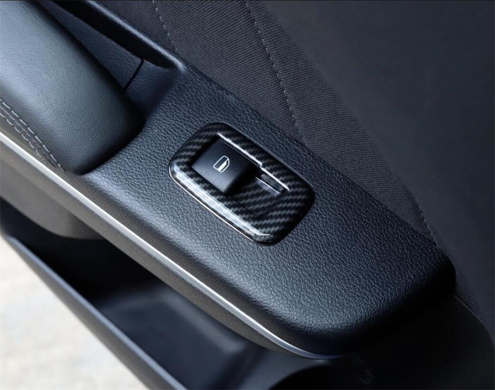 Carbon Fiber Look Window Lift Switch Panel Cover For Dodge Charger Durango 2011+