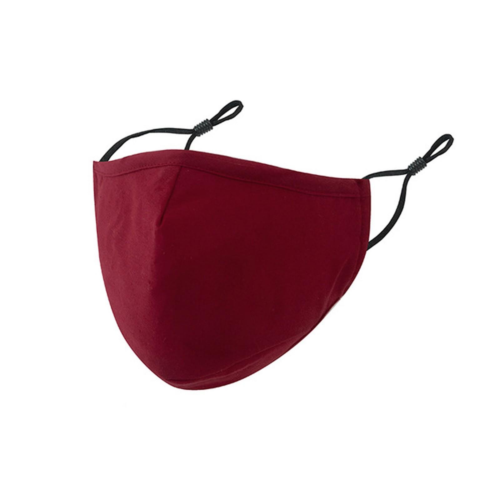 

Men and Women Solid Color Facial Mask Reusable Face To Keep Warm And Windproof Mask Winter Outdoor Cycling Mask винний