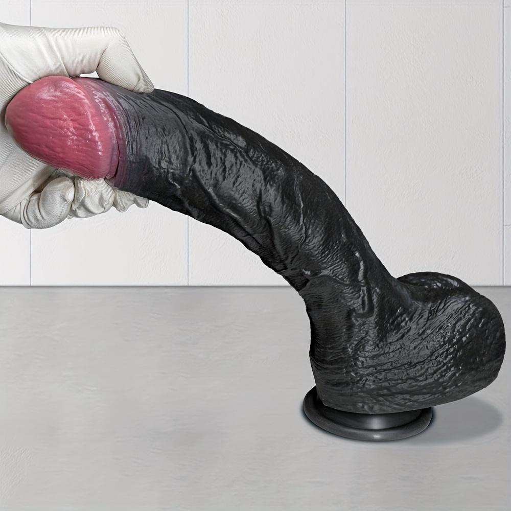 11.82" Ultra-Soft Liquid Silicone Dildo – Realistic Thick Penis with Strong Suction Cup,Hands-Free G-Spot &Anal Stimulation Toy for Women,Men &Couples