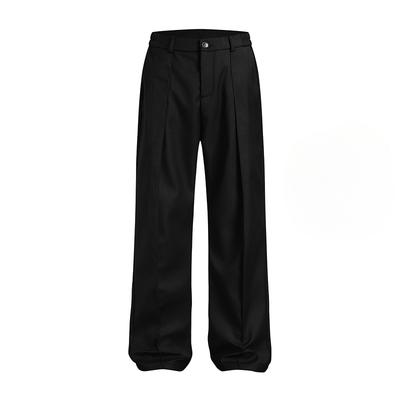 New Korean Style Spring and Summer Extended Pleated Suit Pants for Men