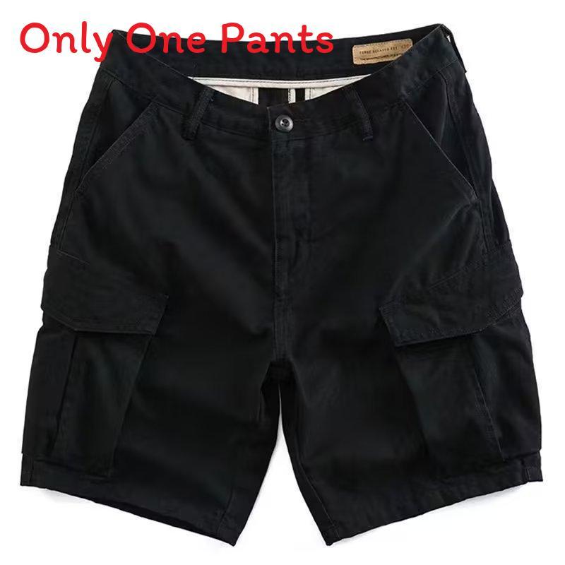 Mens Cargo Shorts With Breathable Cotton Fabric For Summer Casual Wear