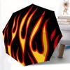 1pc Flame Pattern Automatic Open/close Folding Umbrella, Compact Portable Travel Umbrella, Durable Construction Yy250804126