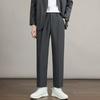 İlkbahar Erkek Modası Günlük Düz Renk Bol Düz Kesim Pantolon