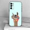 D-Cute Alpaca   Phone Case For Samsung S25,S24,S21,S22,S23,S30,Ultra,S20,Plus,Fe,Soft Silicone Black Cover