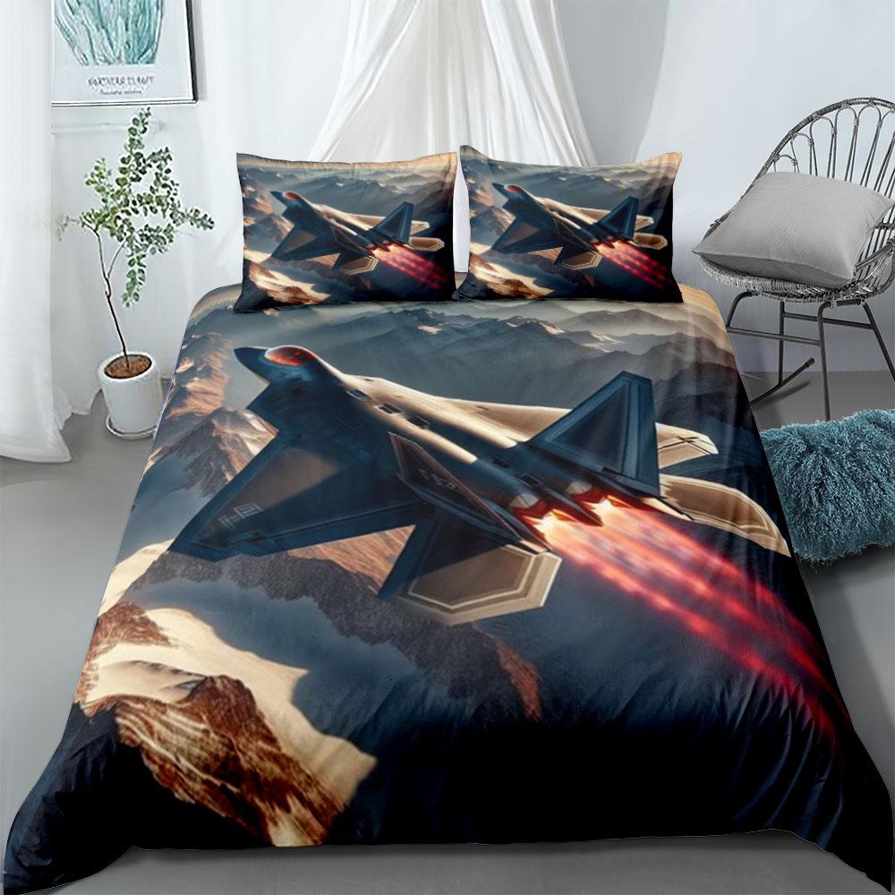 World Ranking Air Fighter Duvet Cover Set UK Single Double Queen US Twin Full King Size Among Bed Linen Set