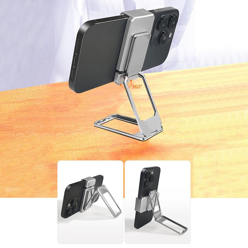 360 Rotation Foldable Stand Back Clip Phone Ring Holder Multi Angle Portable Desk Metal Finger Kickstand Adjustable