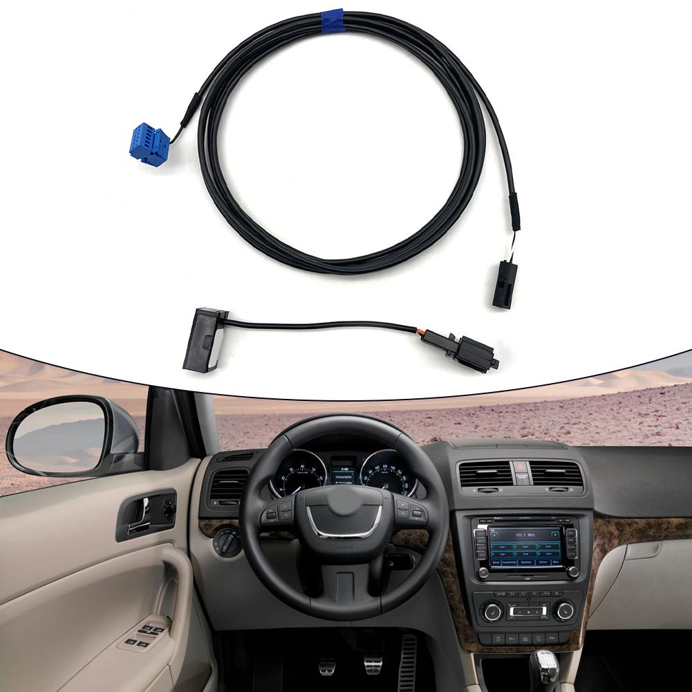 Car Microphone Harness Cable Car Audio Installation ABS Material Non-Deformed Practical Design Quick Installation