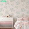 Flower Home Decoration Wall Sticker Nordic Style Removable Glue Thickened Waterproof And Moisture-Proof Wallpaper Self-Adhesive