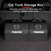Boîte Organisateur Pliante pour Coffre de Voiture Valise en Cuir Bacs de Rangement Pour Mazda 2 3 6 5 Atenza CX3 CX5 MX5 CX7 Axela CX30 CX90 CX60 CX50