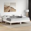 Vidaxl Bed Without Mattress, White, 200X200 Cm, Solid Pine Wood