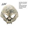 Comfortable Skull Mask Halloween Half Face Mask, Horror with Adjustable Strap, Masquerade Costume for Men Adults, Cosplay Party Props Hollowed Eye