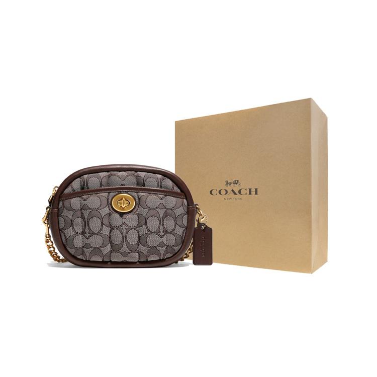 COACH Camera Leather Crossbody Bags Small Women's Umber C5275-B4S0M